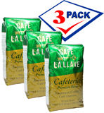 La Llave cuban coffee whole bean 2 lb. Pack of 3.
